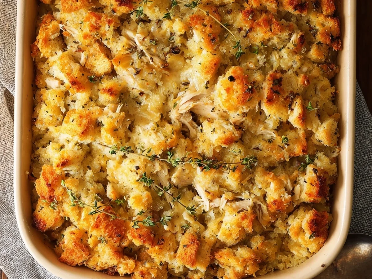 Hearty Rotisserie Chicken Stuffing Casserole - Image 2