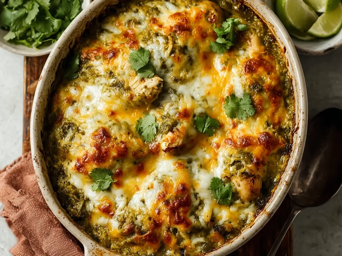 Hearty Salsa Verde Chicken Casserole for Weeknights - Image 1