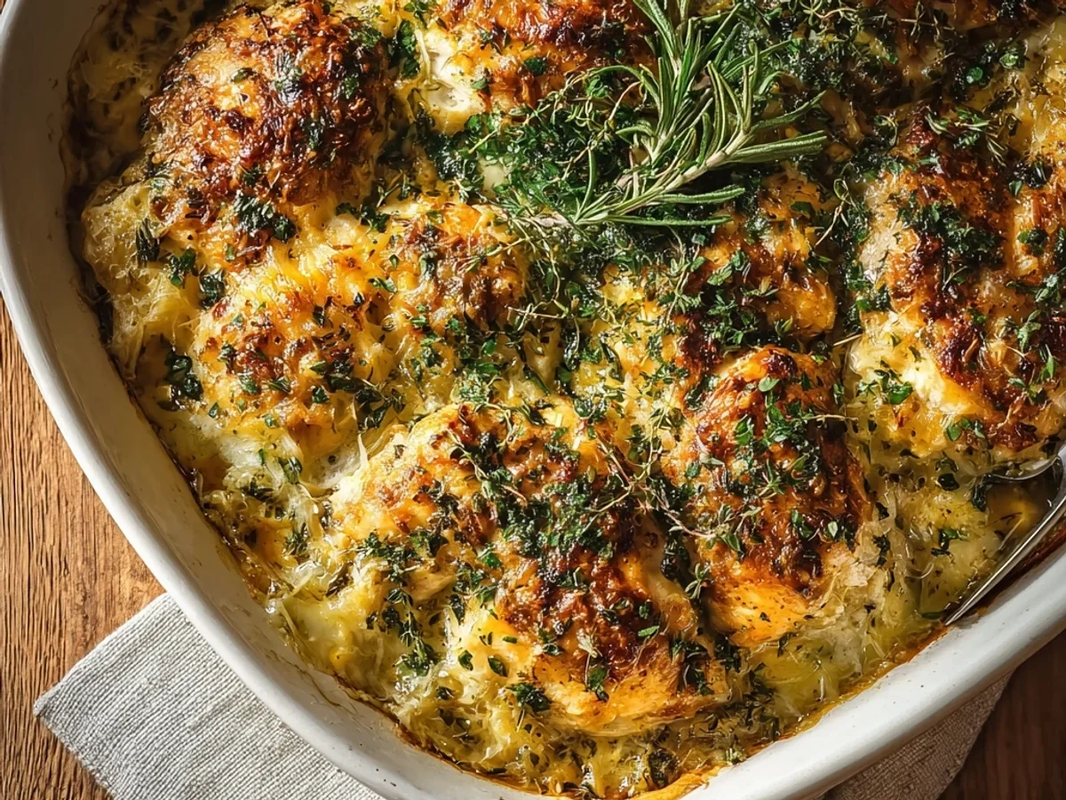 Hearty Savory Baked Herb Chicken Casserole for Weeknights - Image 1