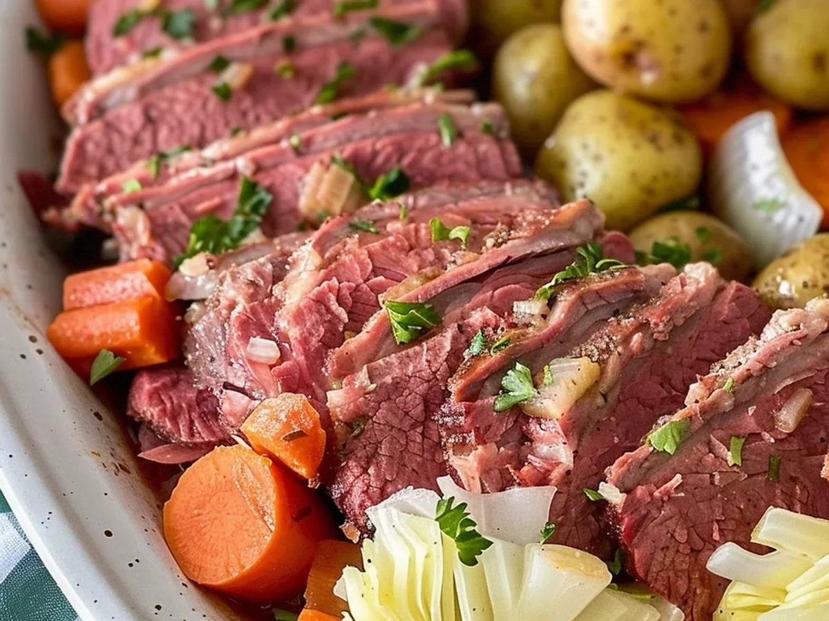 Hearty Slow Cooker Corned Beef and Cabbage Dinner - Image 1