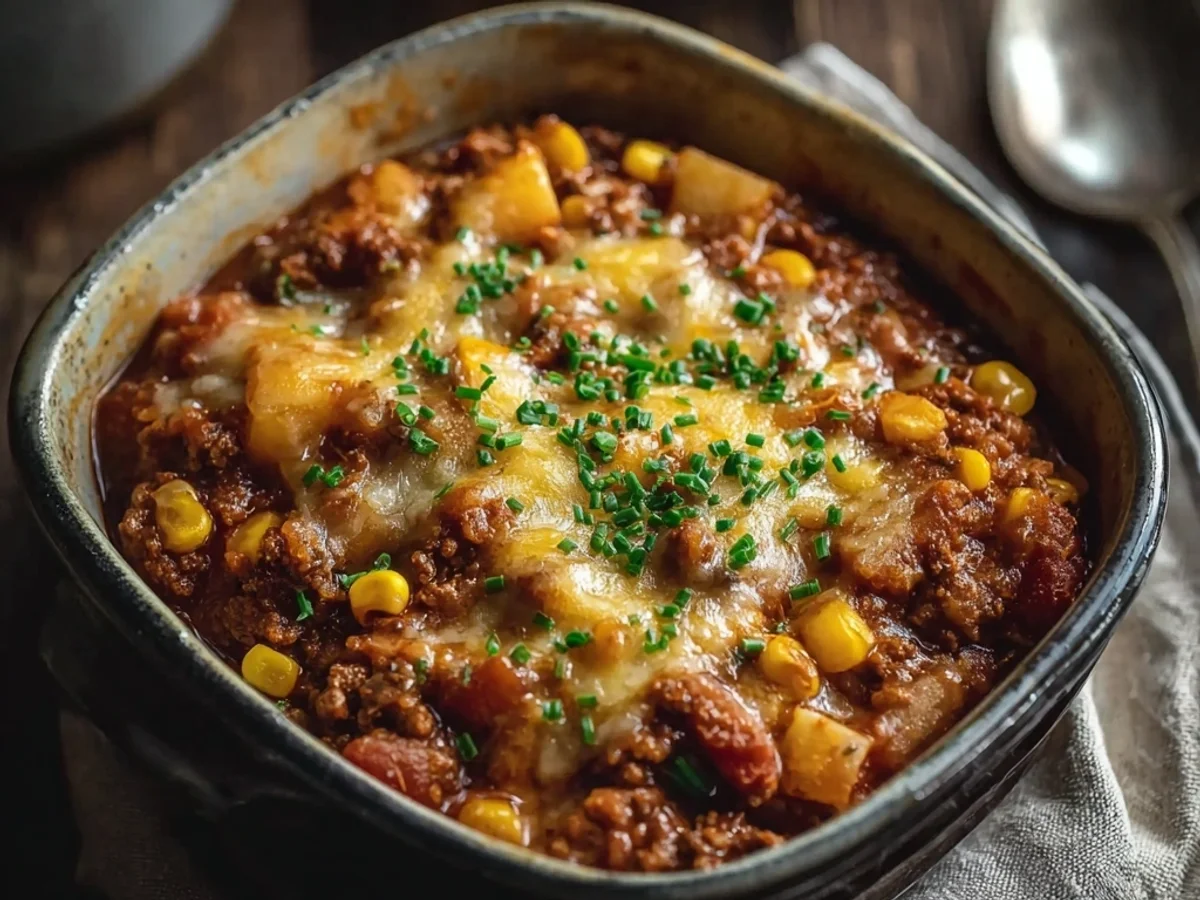 Hearty Slow Cooker Cowboy Casserole: Easy Weeknight Dinner - Image 1