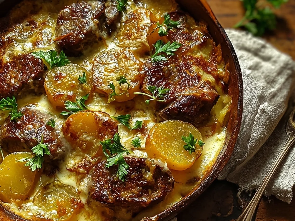 Hearty Smothered Lamb & Scalloped Potato Casserole - Image 1