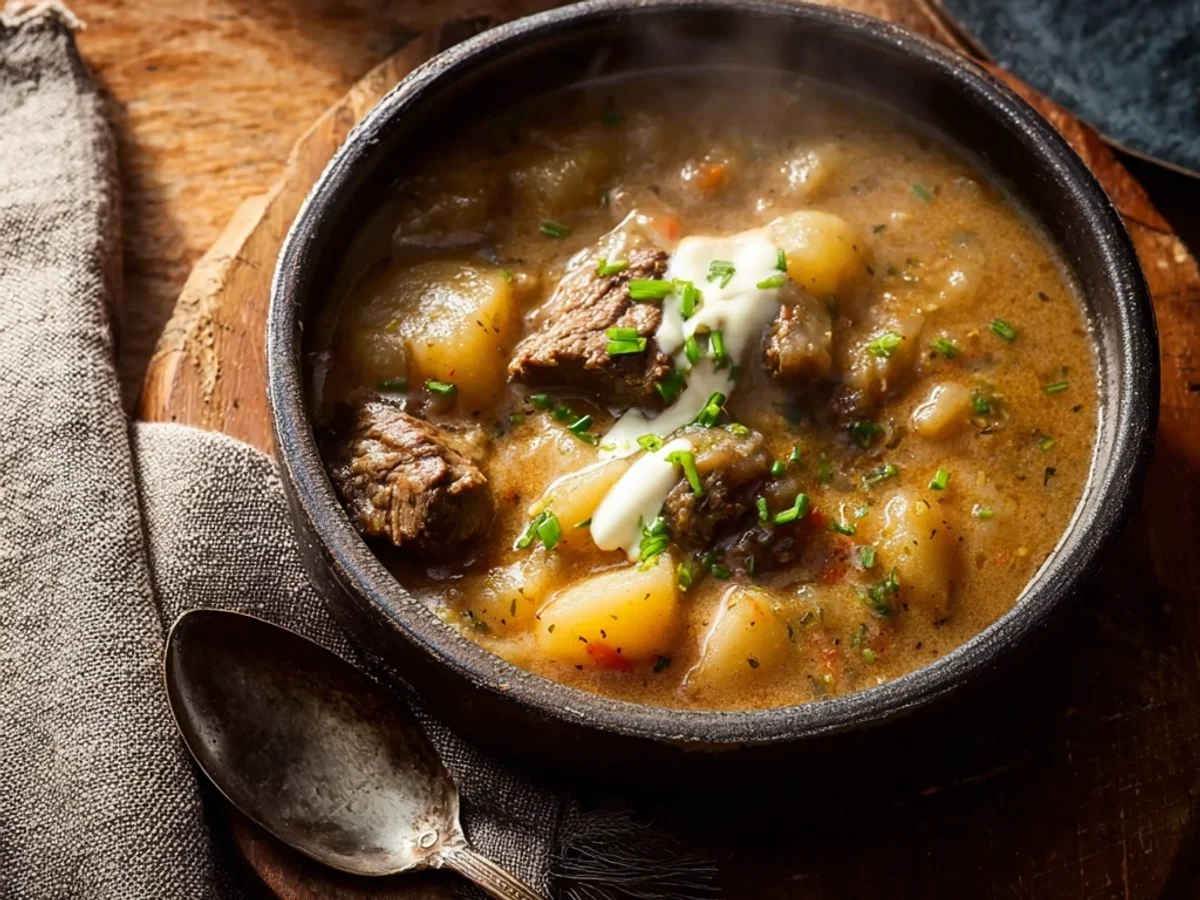 Hearty Steak and Potato Soup for Chilly Evenings - Image 1