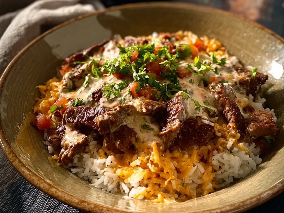 Hearty Steak Queso Rice: A Flavorful Family Dinner - Image 2