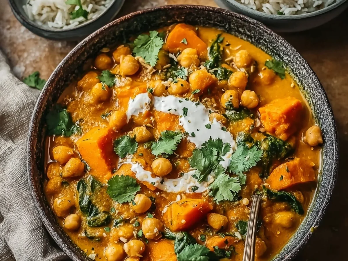 Hearty Sweet Potato and Chickpea Curry for Weeknights - Image 1