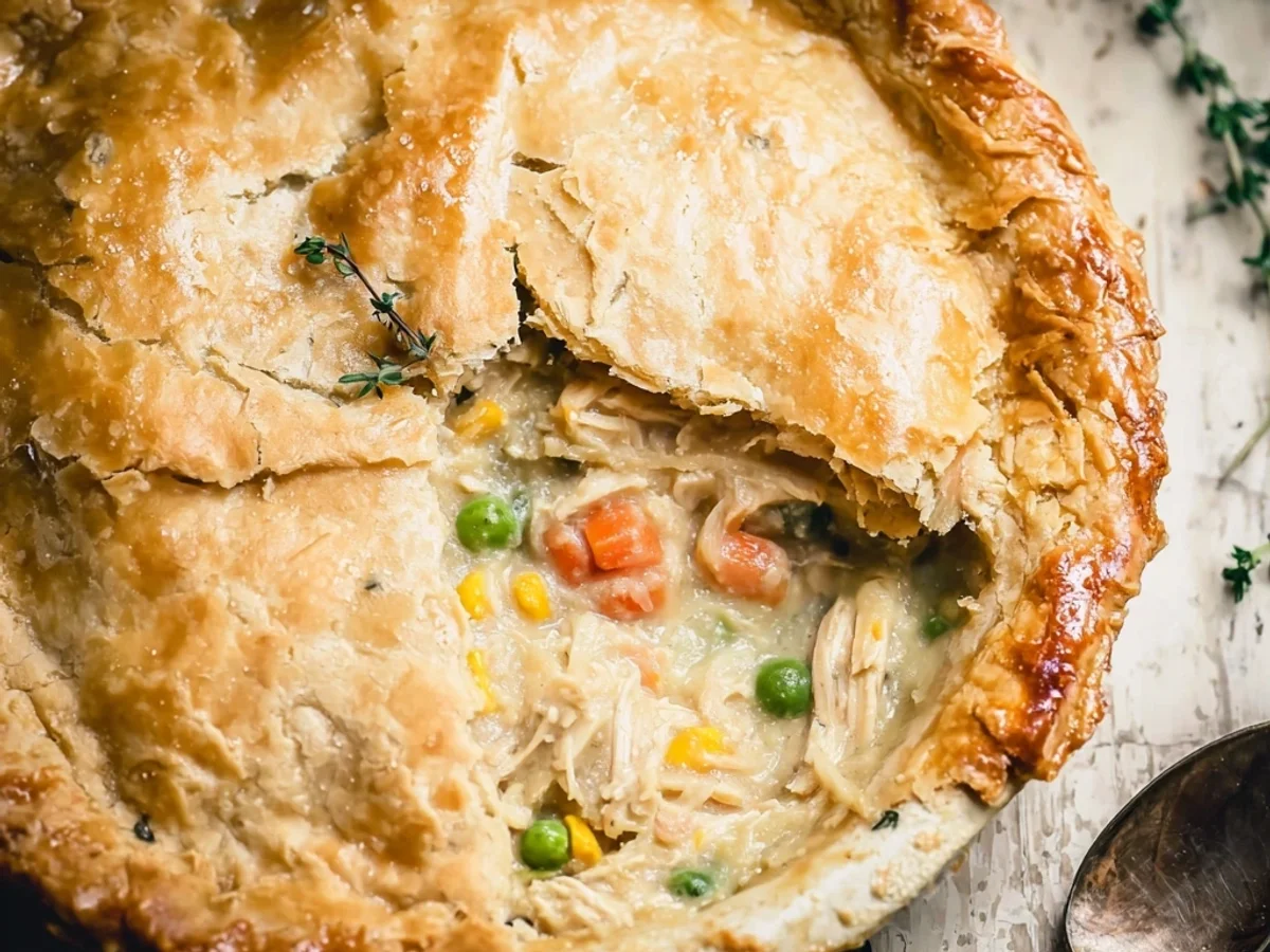 Homestyle Chicken Pot Pie: Flaky & Creamy - Image 1