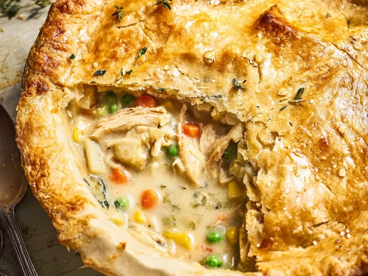 Homestyle Chicken Pot Pie: Flaky & Creamy - Image 2