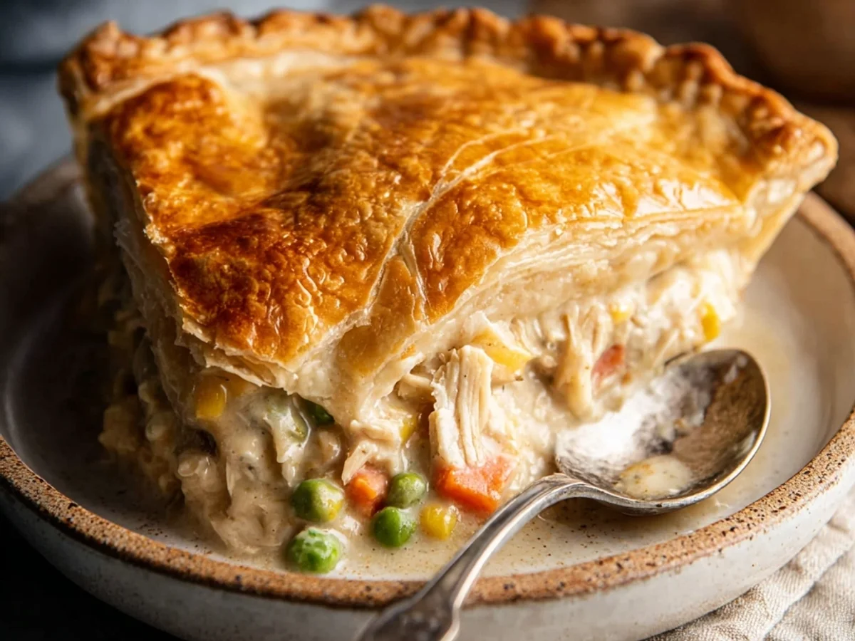 Homestyle Chicken Pot Pie: Flaky Crust, Hearty Filling - Image 2
