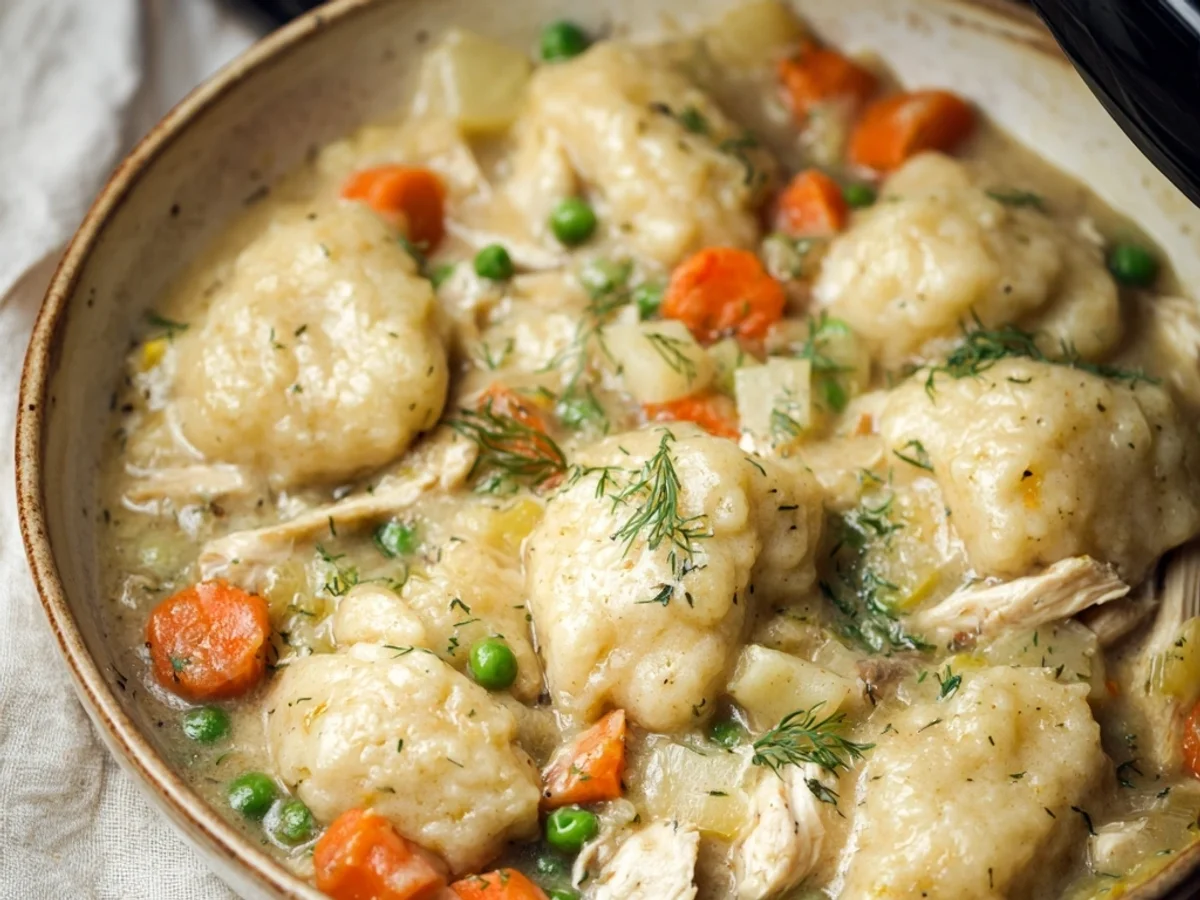 Homestyle Slow Cooker Chicken and Dumplings - Image 2