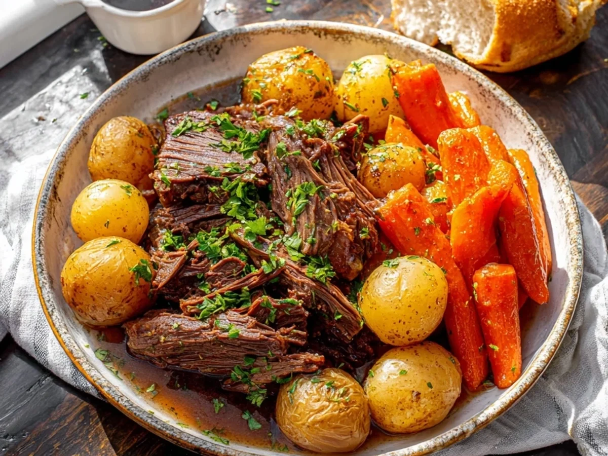 Homestyle Slow Cooker Pot Roast: Tender, Rich, Simple - Image 1