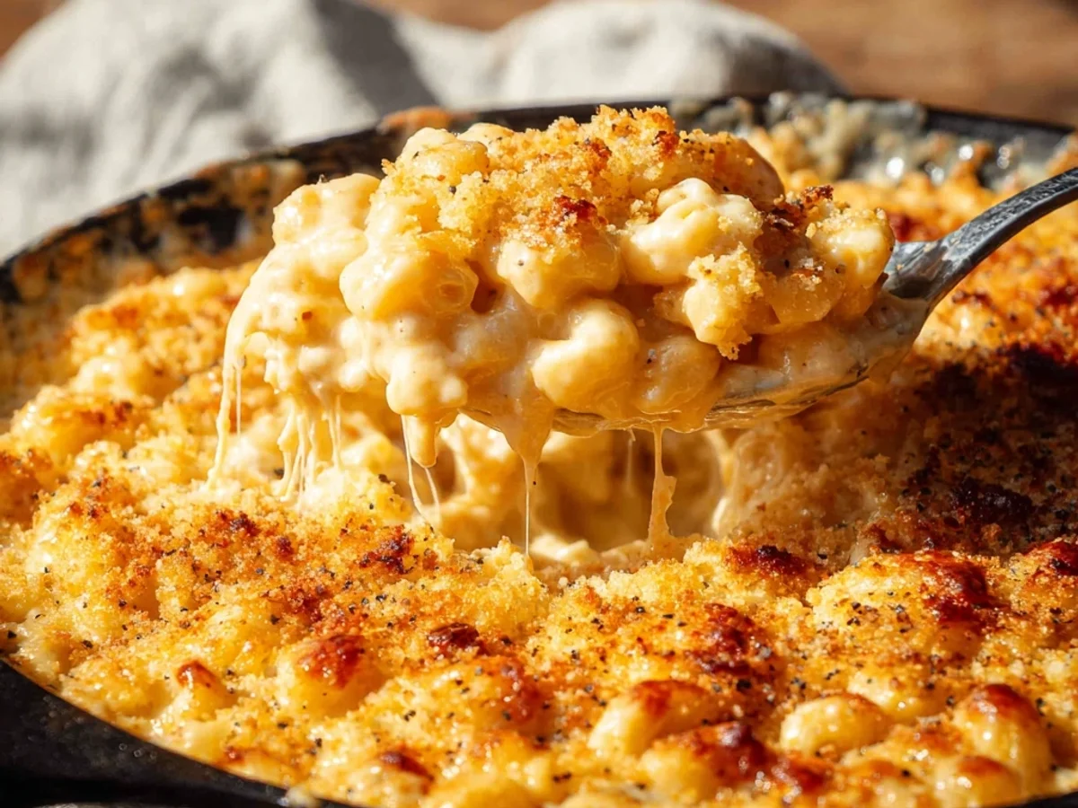 Homestyle Soul Food Baked Mac and Cheese - Image 1