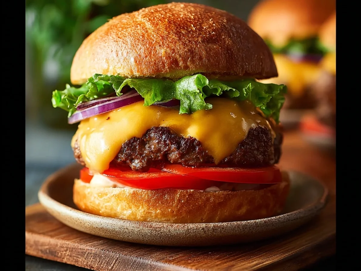 Juicy Air Fryer Hamburgers: Quick & Easy Recipe - Image 1