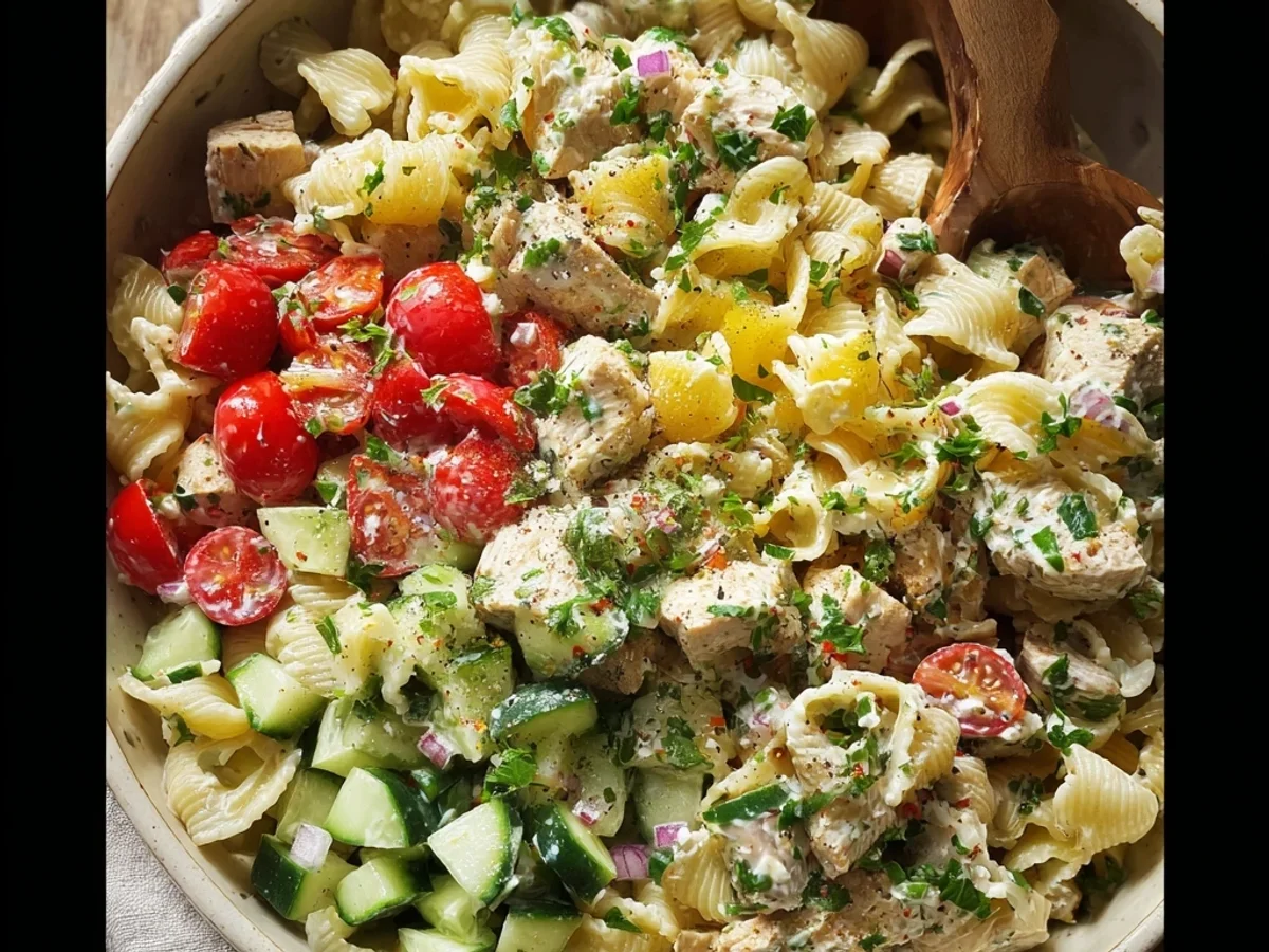 Lemon Herb Chicken Pasta Salad: Bright & Fresh - Image 2