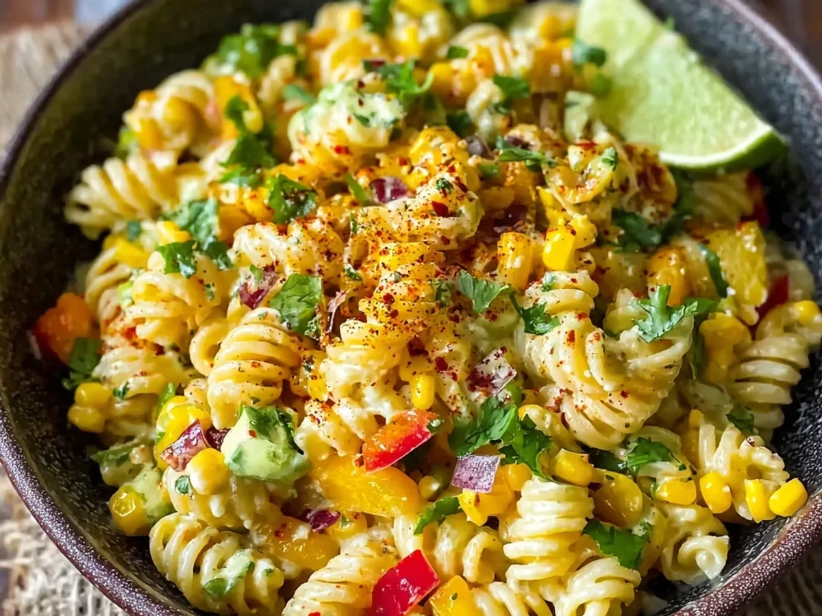 Mexican Street Corn Pasta Salad: Zesty Summer Bowl - Image 2
