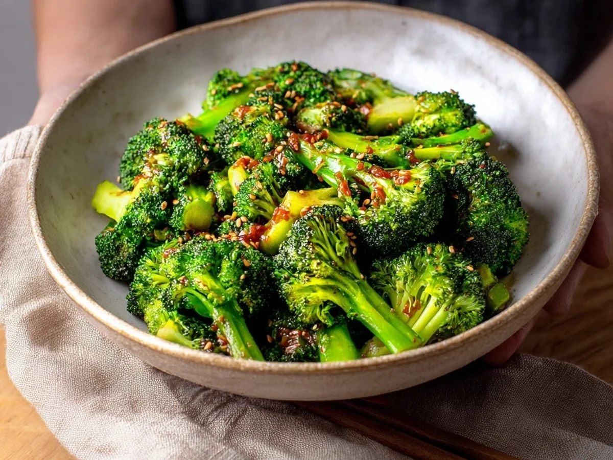 Quick Asian Broccoli Side Dish with Garlic Sesame - Image 1