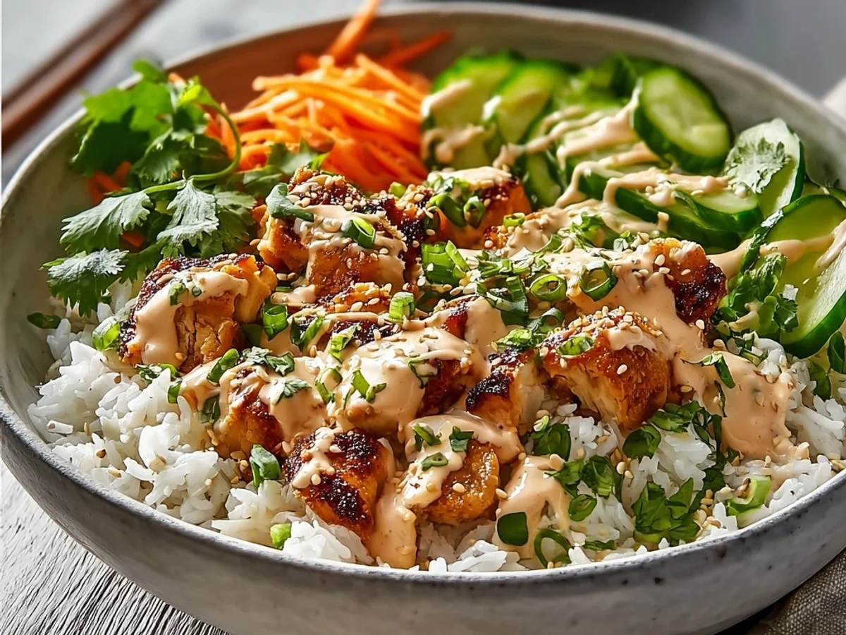 Quick Bang Bang Chicken Bowl: Tangy & Creamy - Image 2