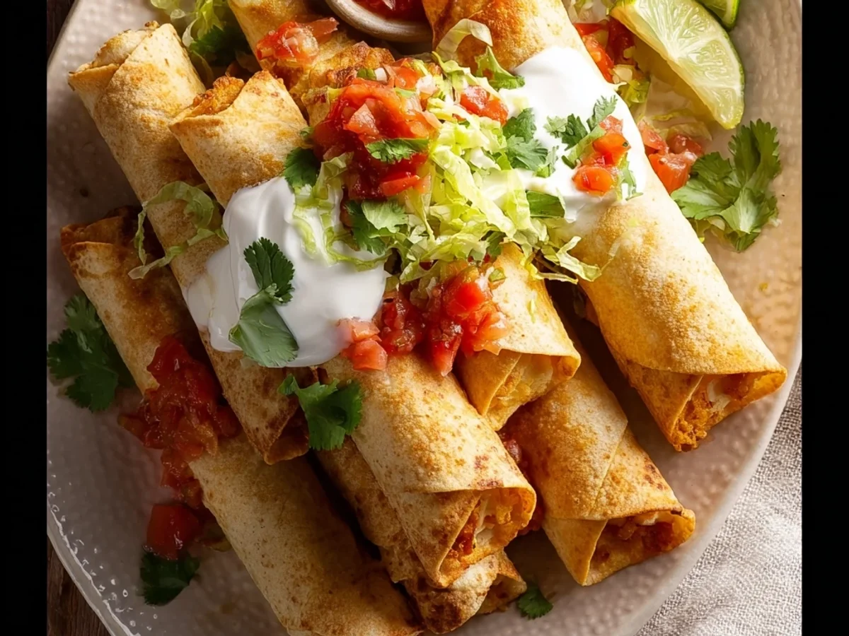 Quick Easy Chicken Flautas: Crispy Weeknight Dinner - Image 1