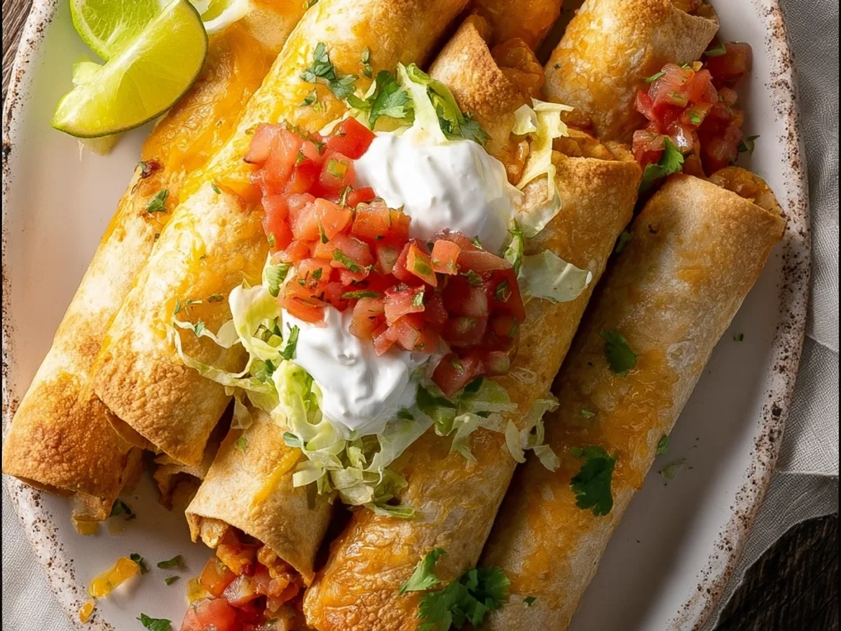 Quick Easy Chicken Flautas: Crispy Weeknight Dinner - Image 2
