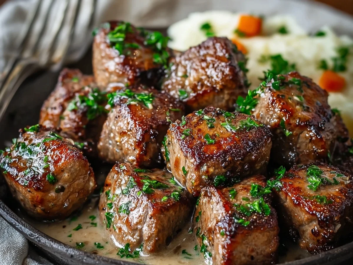 Quick Garlic Butter Steak Bites: Tender & Flavorful - Image 1
