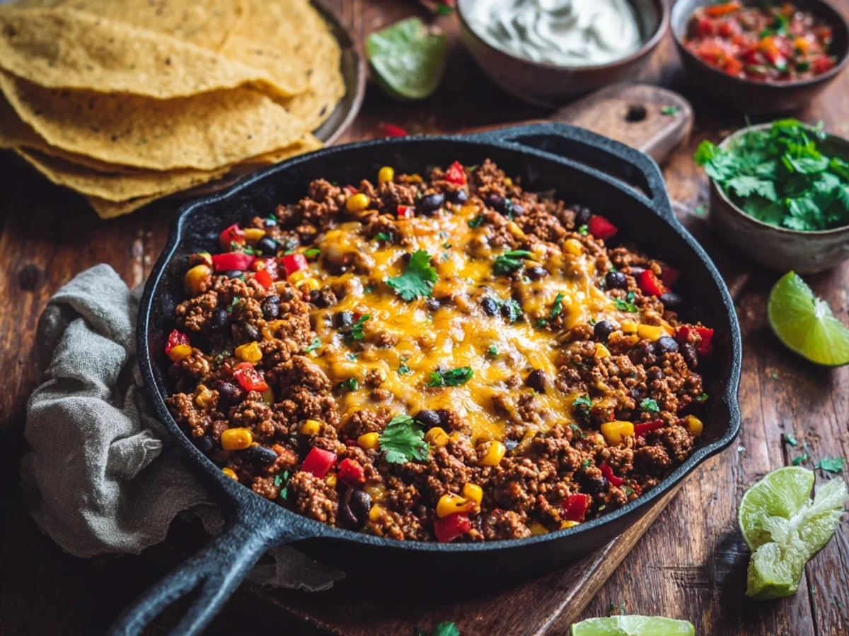 Quick Ground Turkey Taco Skillet Dinner - Image 2