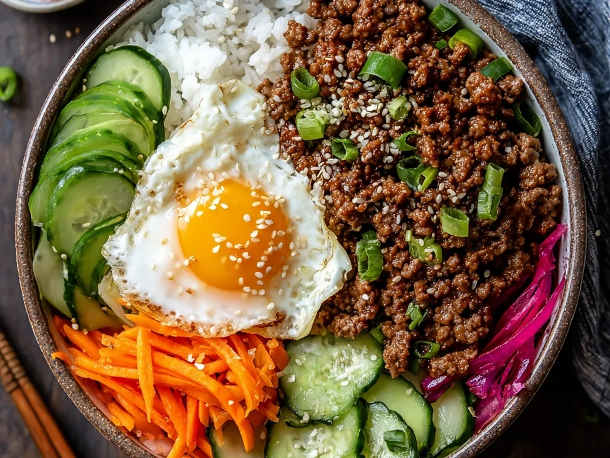 Quick Korean Ground Beef Bowl: Savory & Simple - Image 1