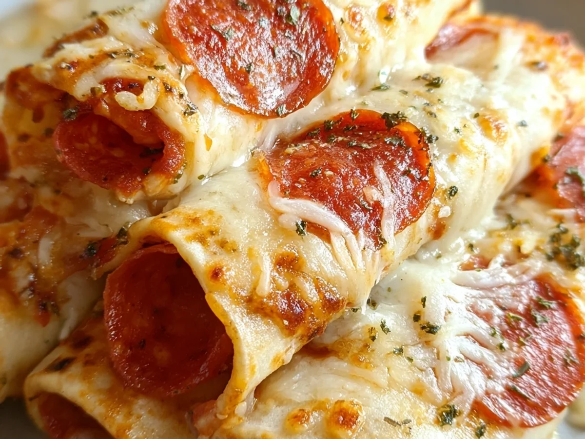 Quick Low-Calorie Pizza Rolls Hack: 3-Ingredient Snacking - Image 1