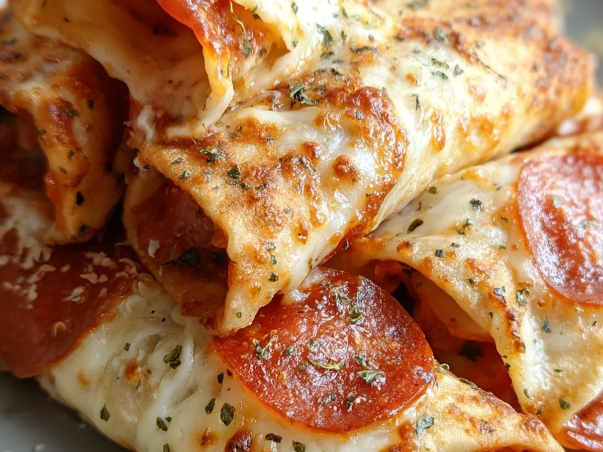 Quick Low-Calorie Pizza Rolls Hack: 3-Ingredient Snacking - Image 2