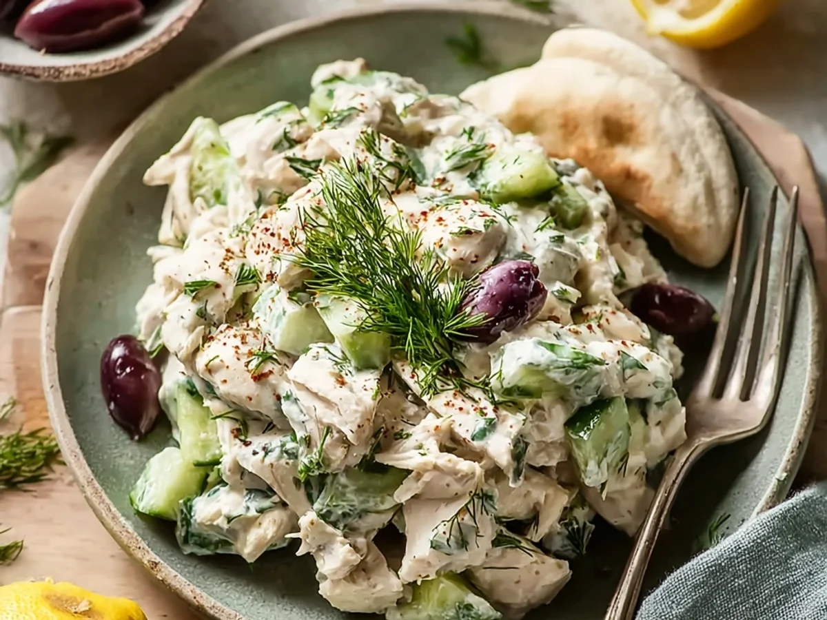 Refreshing Tzatziki Chicken Salad: A Zesty Summer Staple - Image 1