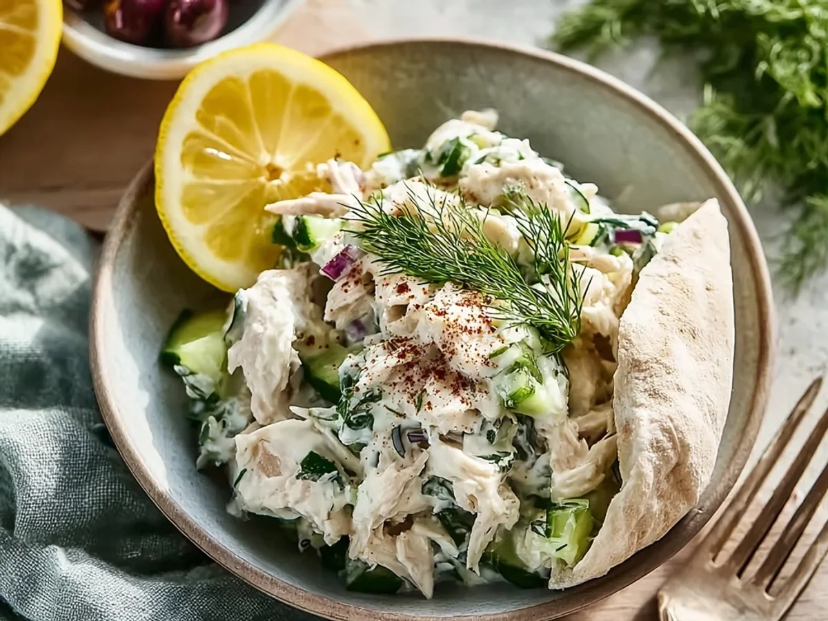 Refreshing Tzatziki Chicken Salad: A Zesty Summer Staple - Image 2
