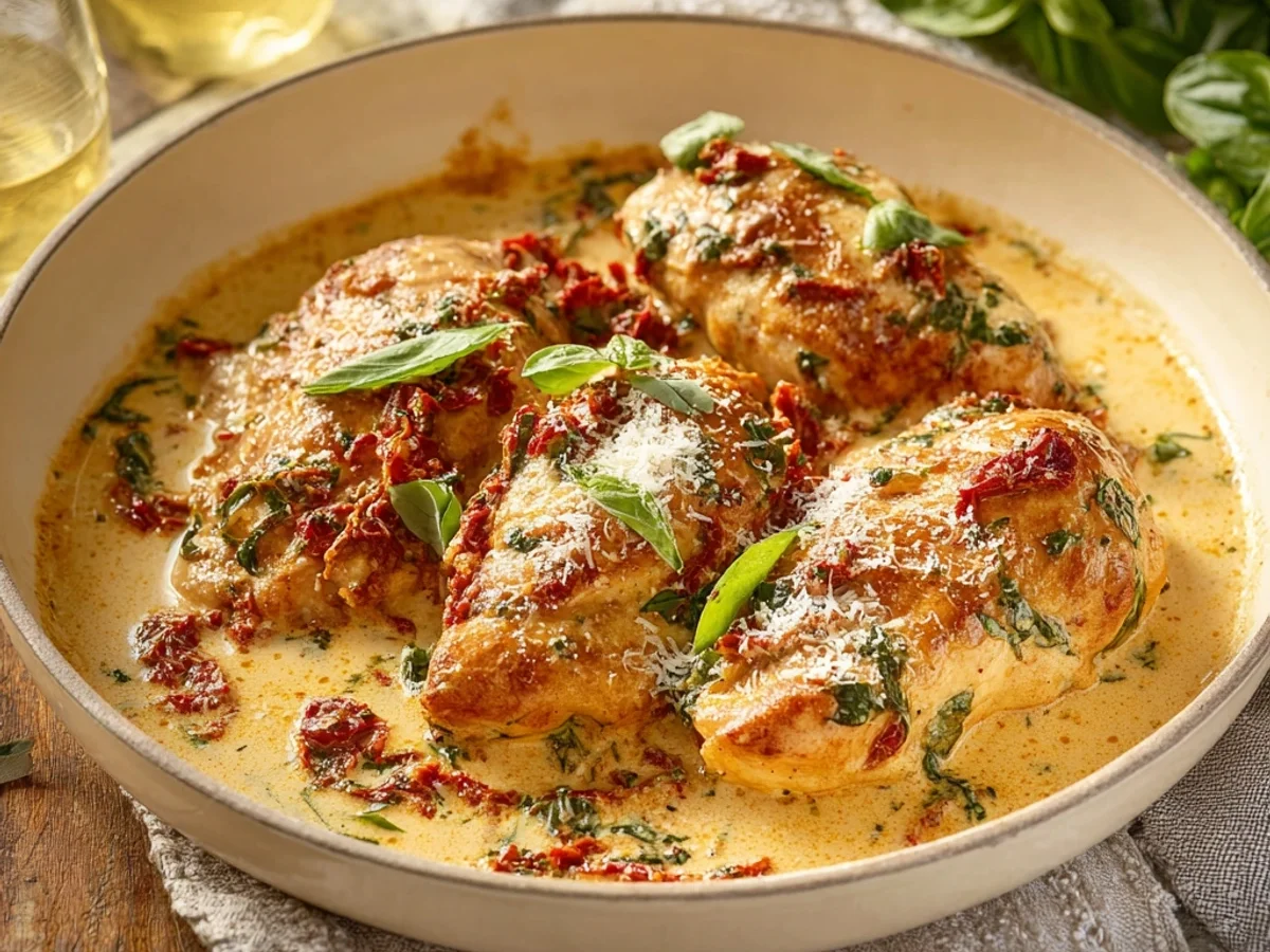 Rich Marry Me Chicken in Sun-Dried Tomato Cream Sauce - Image 1