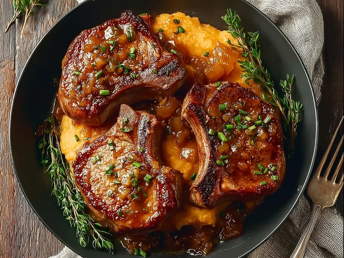 Seared Apple Butter Lamb Chops: Sweet & Savory Delight - Image 2