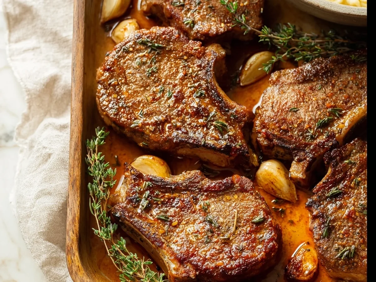 Simple Baked Lamb Chops with Rosemary Garlic - Image 2