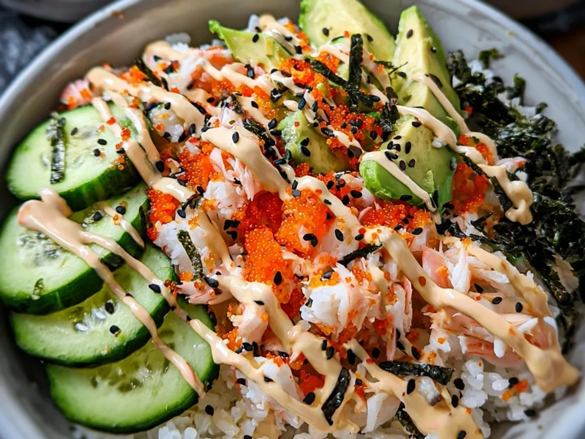 Simple California Roll Sushi Bowls: Deconstructed Delight - Image 2