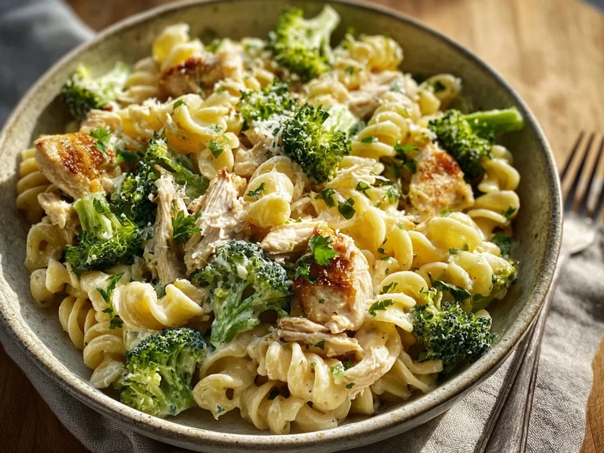 Simple Rotisserie Chicken Broccoli Pasta for Weeknights - Image 1