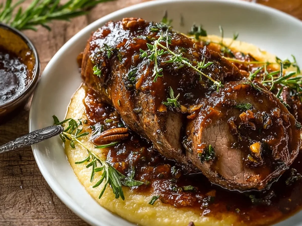 Slow Cooker Apple Butter Lamb Tenderloin: Easy Comfort - Image 1