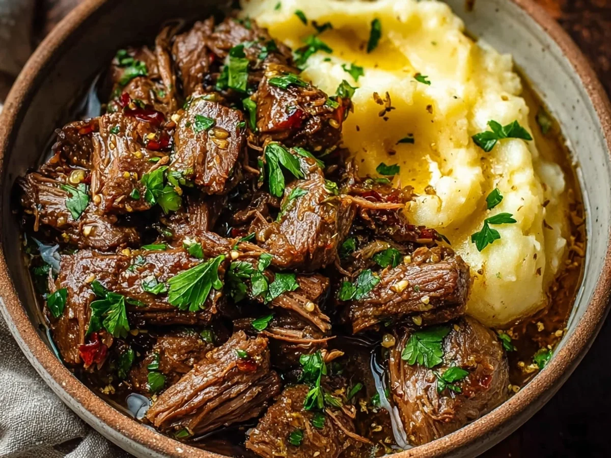 Slow Cooker Garlic Butter Beef: Tender & Flavorful - Image 2