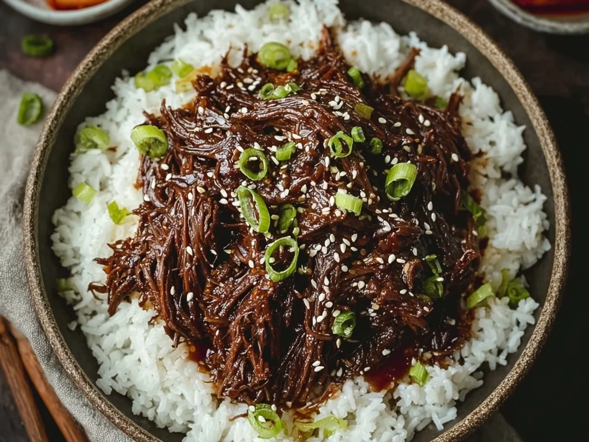 Slow Cooker Korean Beef: Sweet & Savory Easy Dinner - Image 1