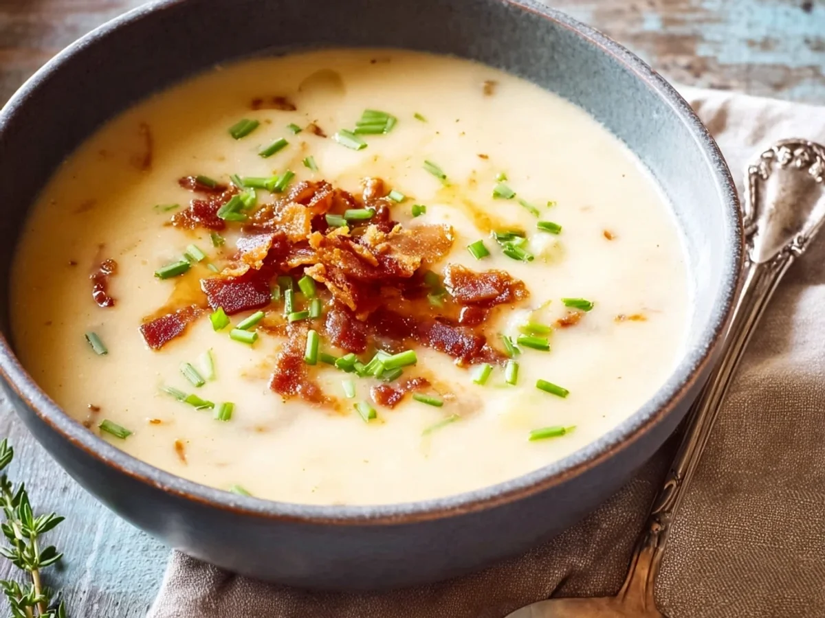 Slow Cooker Potato Soup Recipe: Creamy & Simple - Image 1