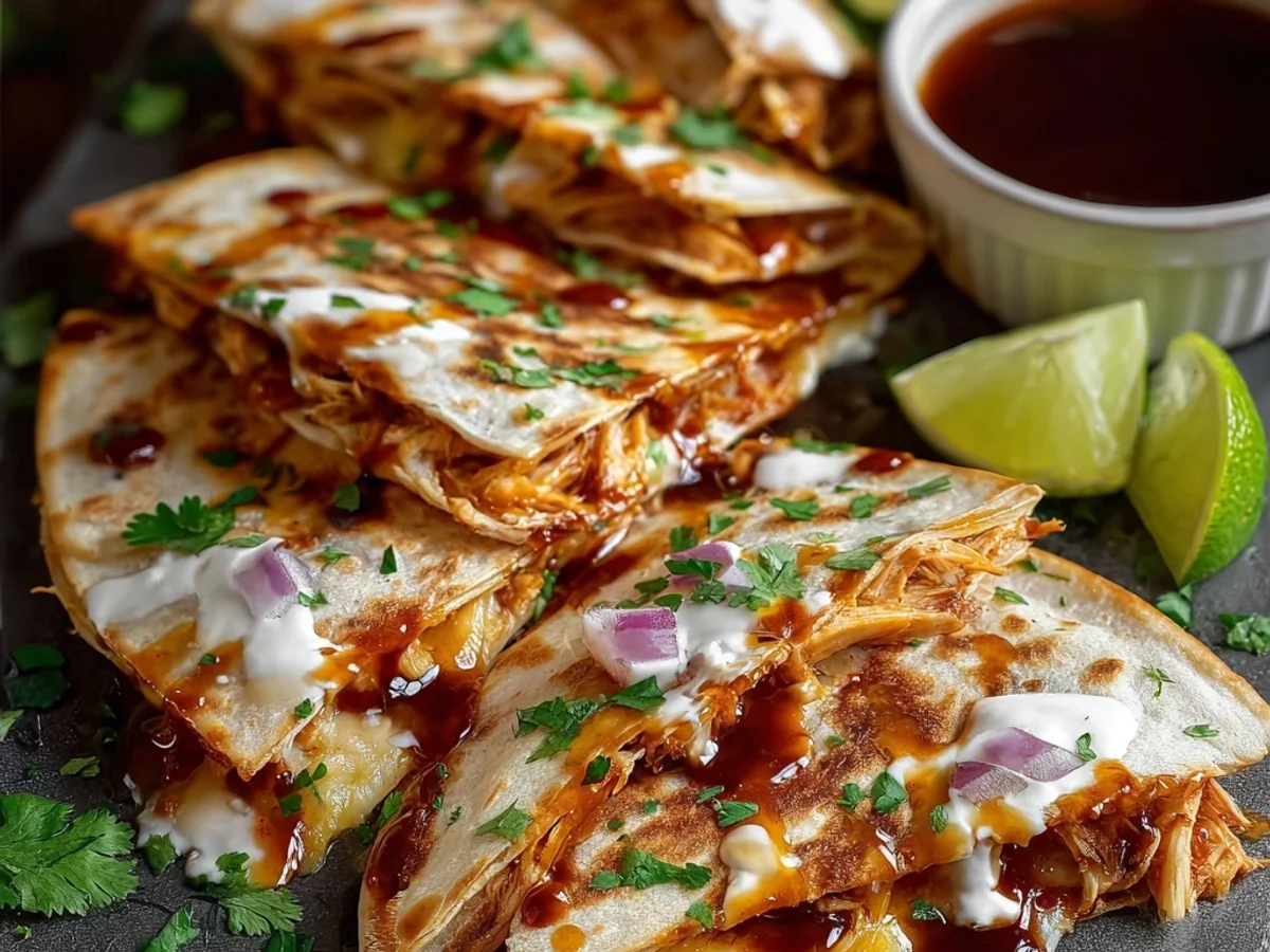 Smoky Hot Honey BBQ Chicken Quesadillas - Image 1