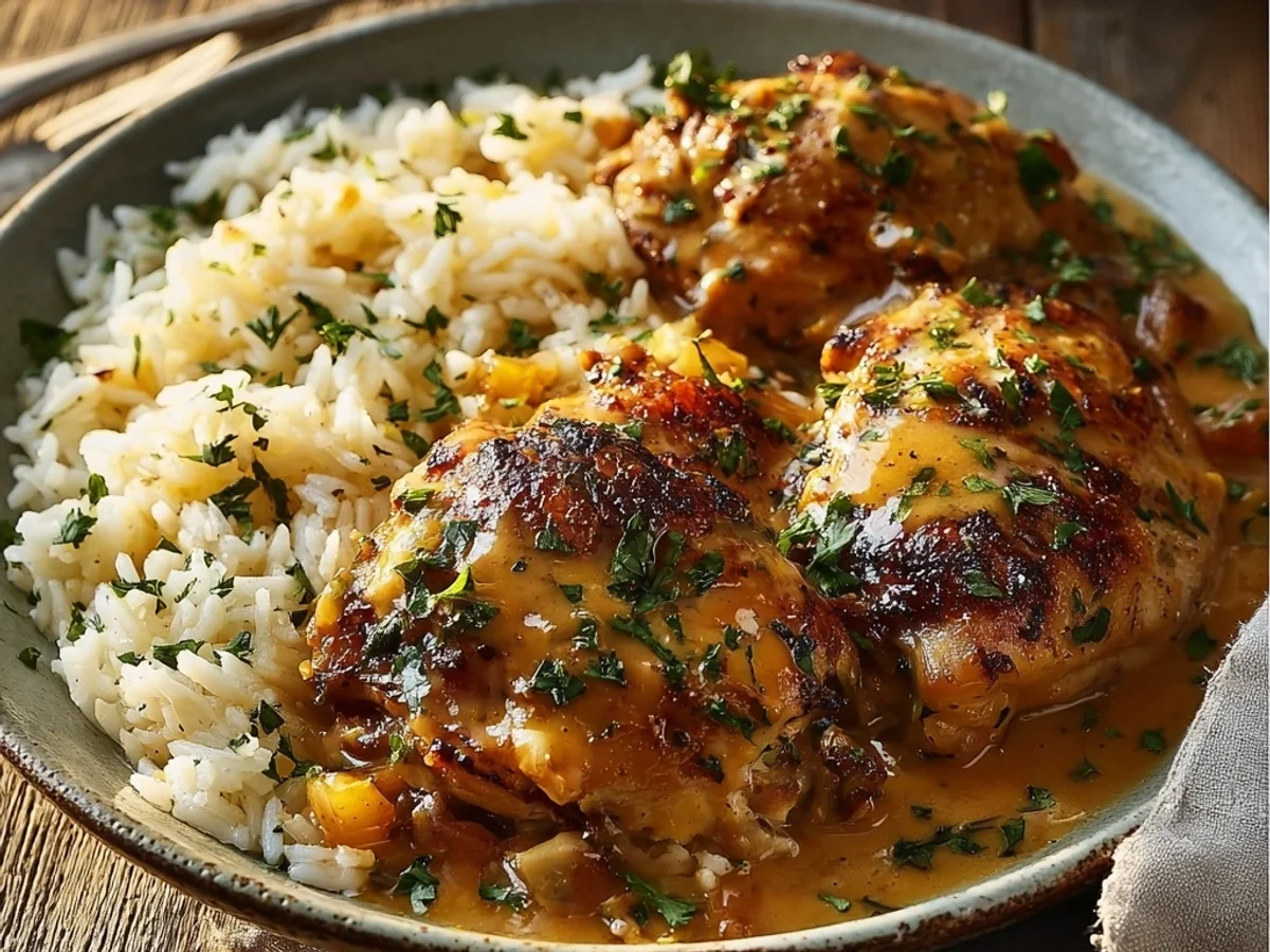 Smothered Chicken and Rice Recipe: Southern Comfort - Image 2