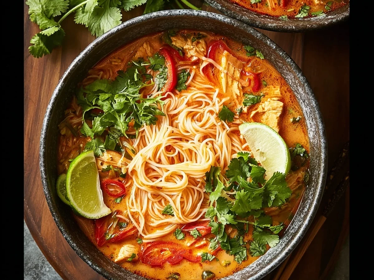 Spicy Thai Red Curry Noodle Soup Recipe: Quick & Hearty - Image 2