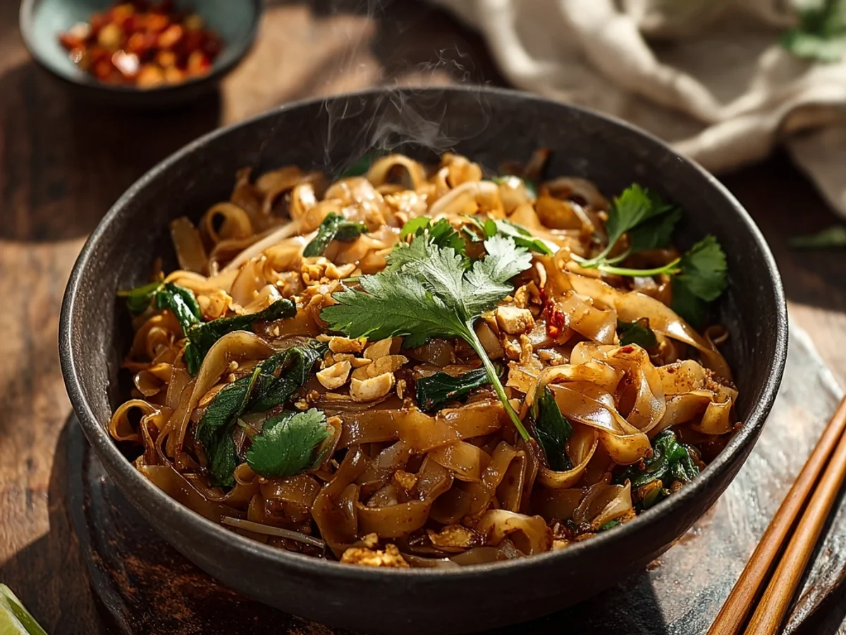 Spicy Thai Street Noodles: Quick & Flavorful Stir-Fry - Image 1