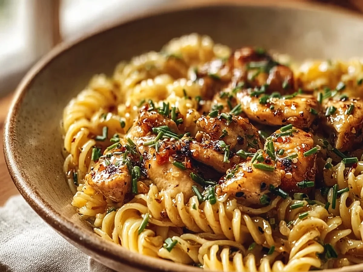 Sweet & Spicy Honey Pepper Chicken Pasta Skillet - Image 1