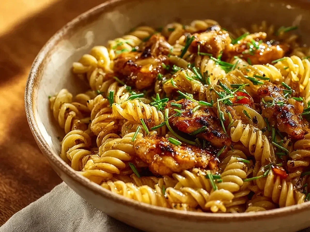 Sweet & Spicy Honey Pepper Chicken Pasta Skillet - Image 2
