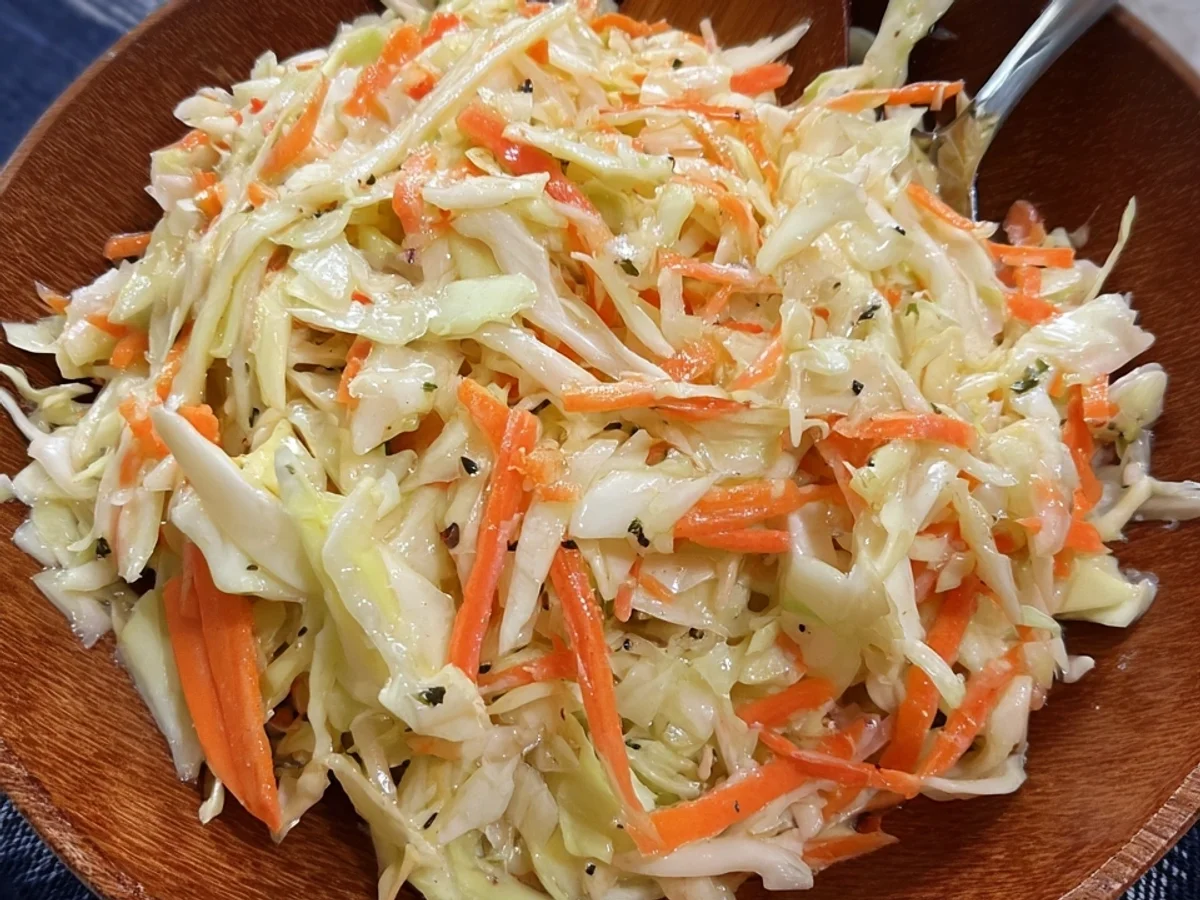 Tangy Classic Vinegar and Oil Coleslaw Recipe - Image 2