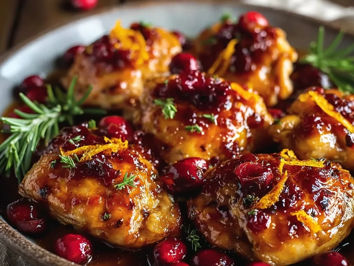 Tangy Cranberry Orange Chicken Dinner - Image 2