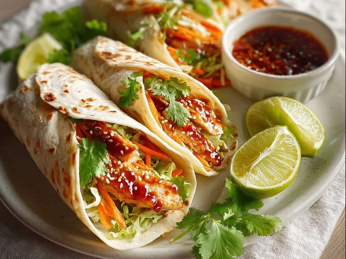 Tangy Sweet Chili Chicken Wraps: Fast & Flavorful Dinner - Image 2