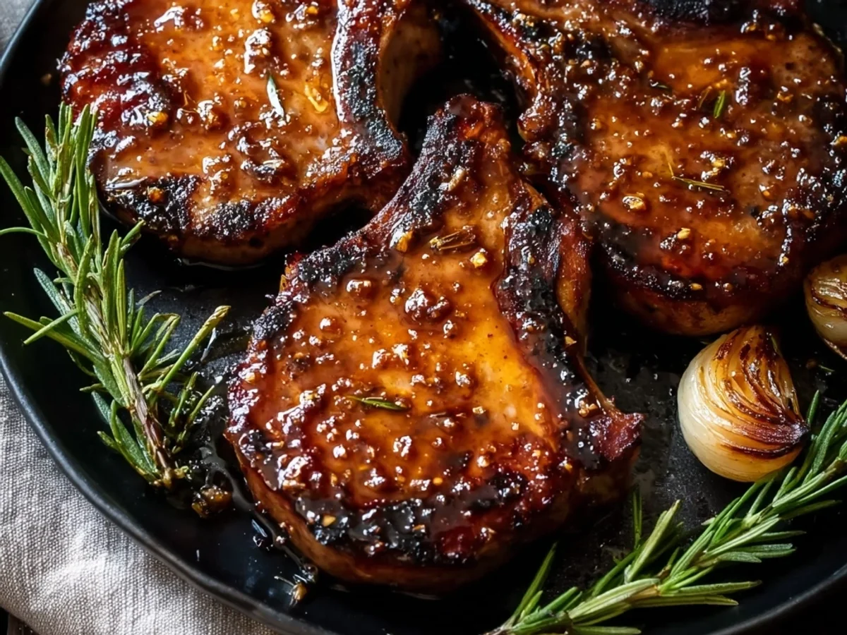 Tender Brown Sugar Garlic Lamb Chops, Pan-Seared - Image 1