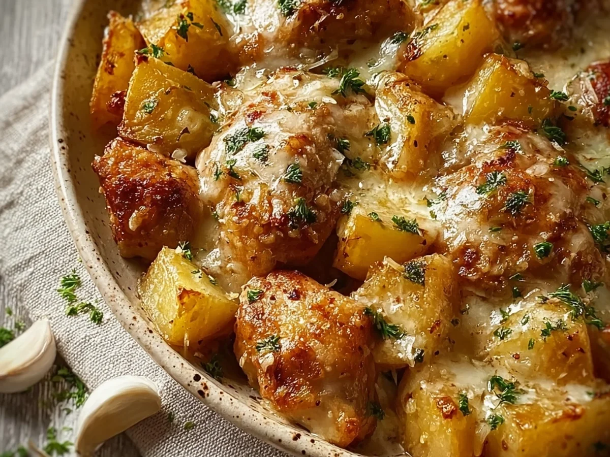 Tender Garlic Parmesan Crockpot Chicken & Potatoes - Image 1