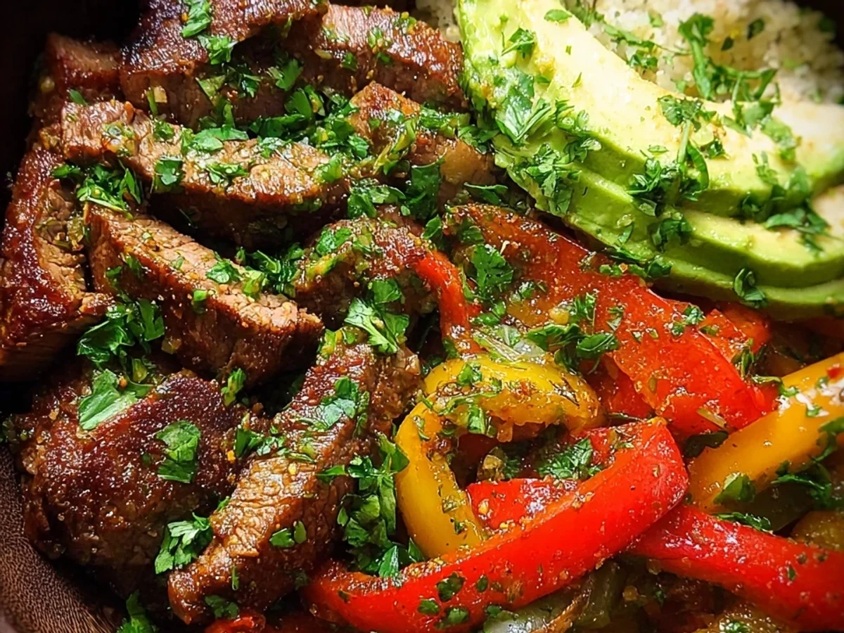 Tender Low Carb Steak Fajita Bowl: Keto Dinner Recipe - Image 2